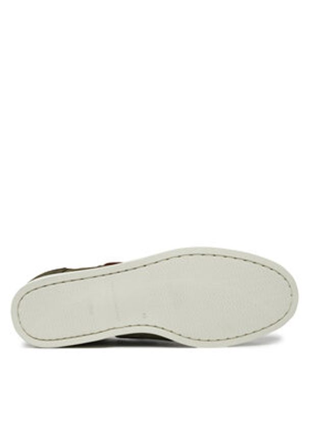 TOMMY HILFIGER - Tommy Hilfiger Półbuty Th Boat Shoe Core Suede FM0FM05387 Zielony. Kolor: zielony. Materiał: zamsz, skóra
