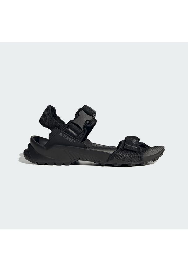 Adidas - Sandały Terrex Hydroterra. Kolor: czarny, szary, wielokolorowy. Materiał: materiał. Sport: turystyka piesza
