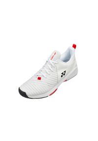 YONEX - Buty halowe Yonex Power Cushion Sonicage 3. Kolor: biały, czerwony, wielokolorowy