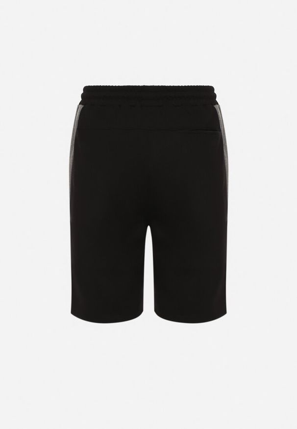 Born2be - Czarne Szorty Dresowe z Bawełną i Sznurkami Naprelia. Okazja: na co dzień, na spacer. Kolor: czarny. Materiał: bawełna, dresówka. Styl: casual, elegancki, klasyczny