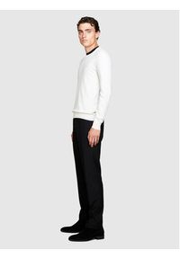 Sisley Sweter 10F2S1C78 Beżowy Slim Fit. Kolor: beżowy. Materiał: bawełna #5