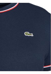 Lacoste T-Shirt TF5289 Granatowy Slim Fit. Kolor: niebieski. Materiał: bawełna #3