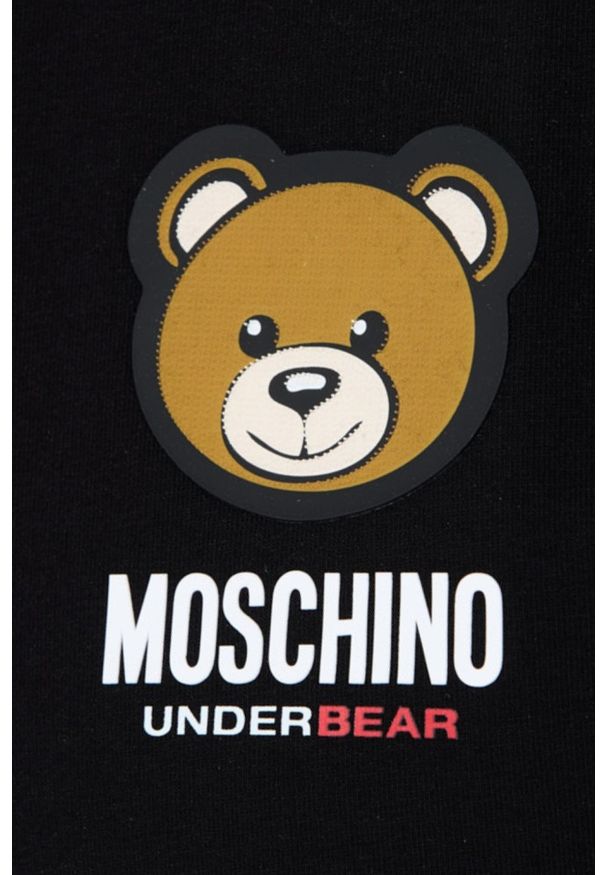 MOSCHINO Czarna bluza. Kolor: czarny