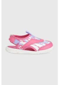 Reebok Classic sandały dziecięce Weebok Onyx Coast GZ0889 kolor różowy. Nosek buta: okrągły. Zapięcie: rzepy. Kolor: różowy. Materiał: materiał. Obcas: na obcasie. Wysokość obcasa: niski