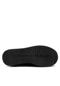 Calvin Klein Jeans Sneakersy Runner Sock Laceup Ny-Lth YM0YM00553 Czarny. Kolor: czarny. Materiał: zamsz, skóra #3