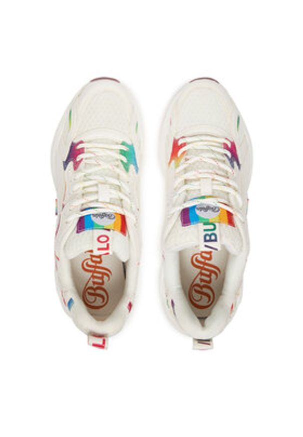 Buffalo Sneakersy 1410125 Biały. Kolor: biały. Materiał: skóra