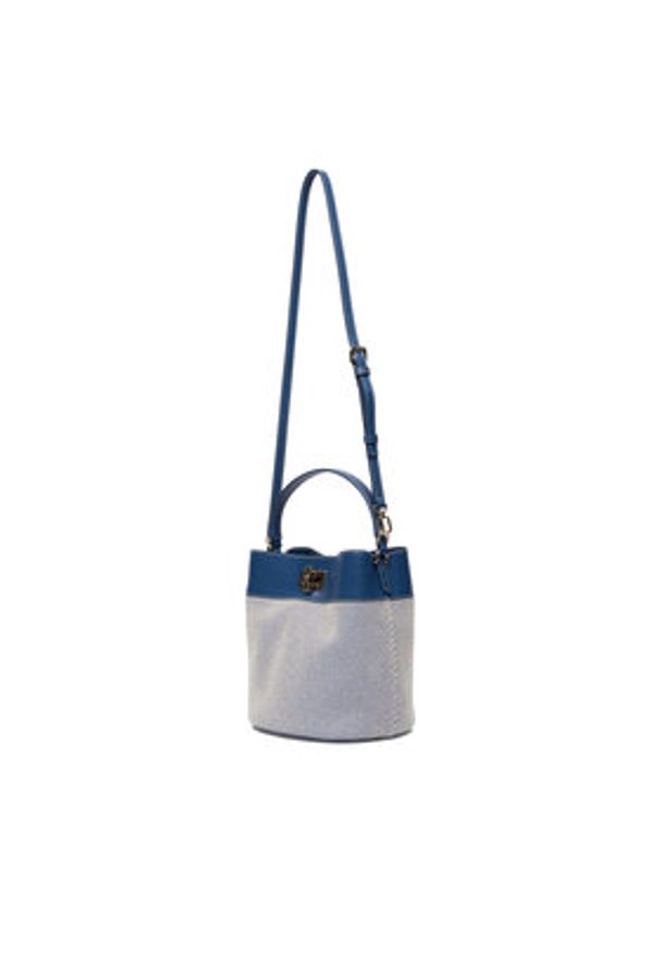 Furla Torebka Amelia M Bucket WB01953 BX4421 CN 4296S Granatowy. Kolor: niebieski. Materiał: skórzane