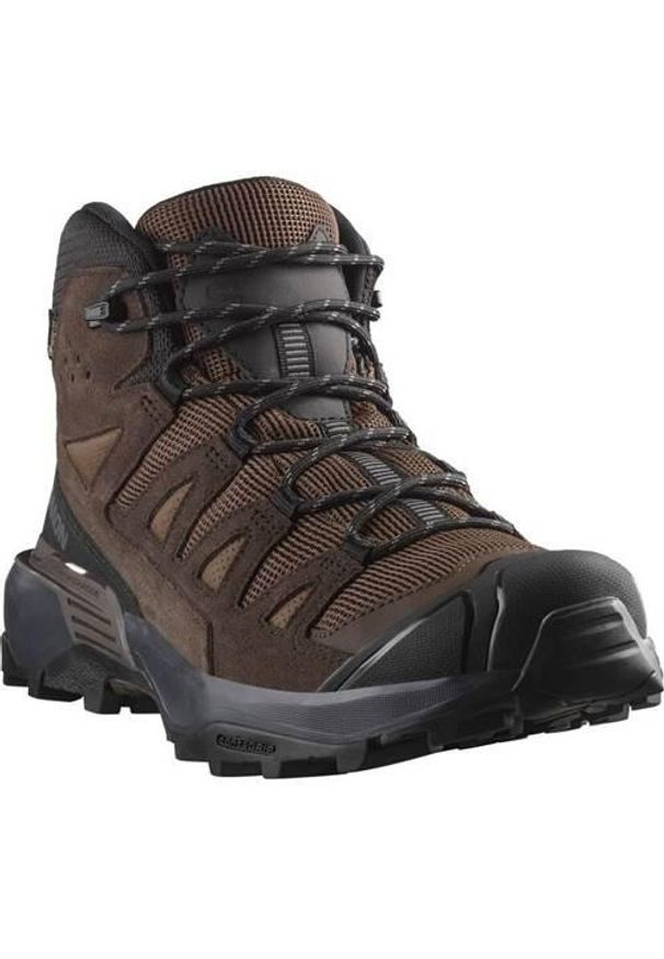 salomon - Buty trekkingowe męskie Salomon X Ultra 360 Ltr Mid Gtx Gore-tex. Wysokość cholewki: za kostkę. Zapięcie: sznurówki. Kolor: brązowy. Materiał: materiał. Szerokość cholewki: normalna. Technologia: Gore-Tex. Sport: turystyka piesza