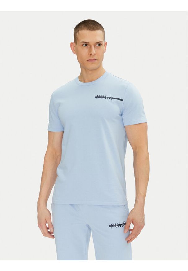 Polo Ralph Lauren T-Shirt 714962528004 Niebieski Regular Fit. Typ kołnierza: polo. Kolor: niebieski. Materiał: bawełna, syntetyk