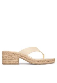 Calvin Klein Japonki Block Heel Espa 50 Thong Lth HW0HW02902 Beżowy. Kolor: beżowy. Materiał: skóra #3