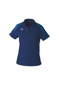 ERIMA - Damska koszulka polo Erima Evo Star. Typ kołnierza: polo. Kolor: niebieski. Długość rękawa: raglanowy rękaw. Sport: piłka nożna #1
