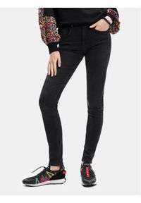 Desigual Jeansy 23SWDD21 Czarny Skinny Fit. Kolor: czarny #1