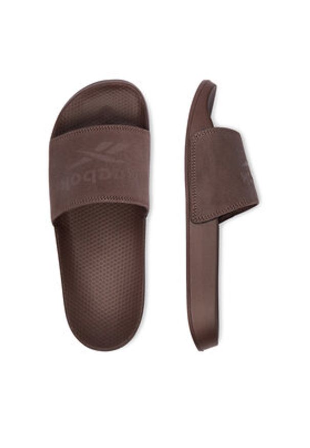 Reebok Klapki CEO-SS26-3C043-W Brązowy. Kolor: brązowy. Materiał: skóra, zamsz