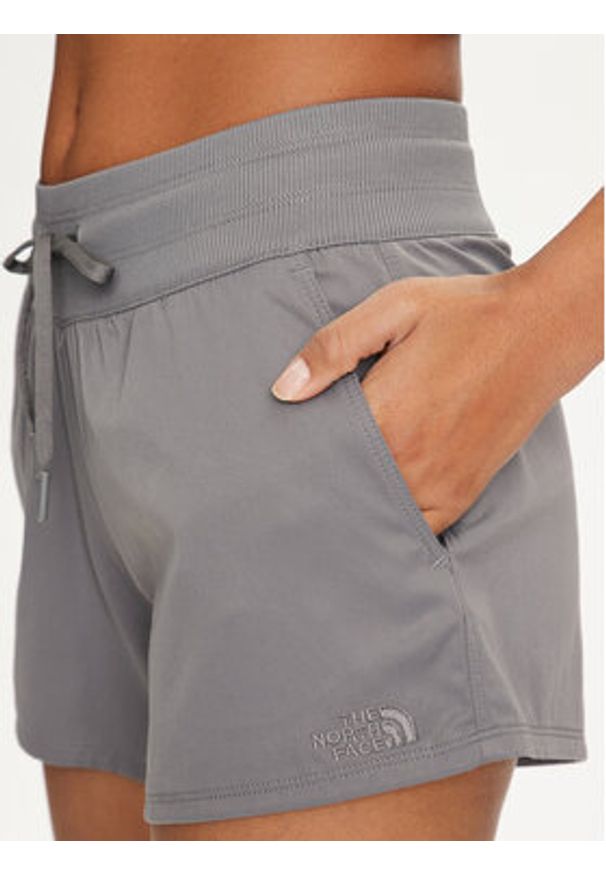 The North Face Szorty sportowe Aphrodite NF0A86YK Szary Regular Fit. Kolor: szary. Materiał: syntetyk
