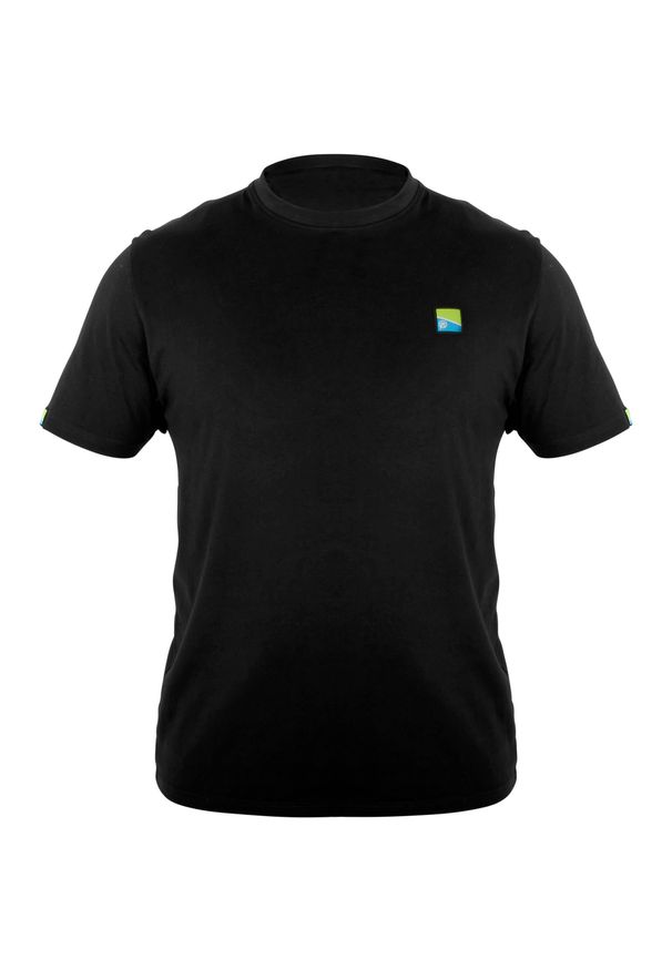 FOX - Koszulka Wędkarska Z Nadrukiem Preston Lightweight Black T-Shirt. Typ kołnierza: kaptur. Kolor: czarny. Wzór: nadruk