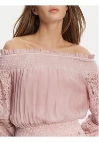 Guess Sukienka koktajlowa W5GK24 WE550 Różowy Regular Fit. Kolor: różowy. Materiał: wiskoza. Styl: wizytowy #2