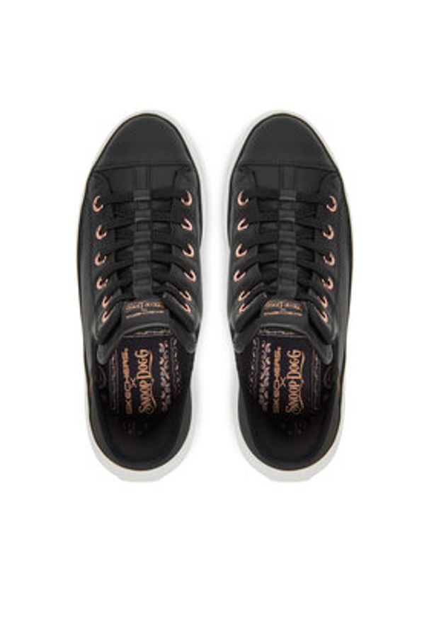 skechers - Skechers Sneakersy 186001/BLK Czarny. Kolor: czarny. Materiał: skóra