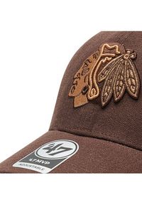 47 Brand Czapka z daszkiem Chicago Blackhawks H-MVPSP04WBP-BW Brązowy. Kolor: brązowy. Materiał: materiał #5