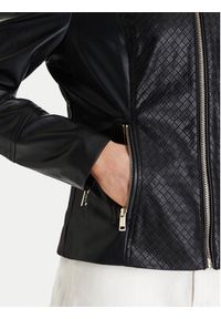Guess Kurtka z imitacji skóry W6RL52 WL850 Czarny Regular Fit. Kolor: czarny. Materiał: skóra #6