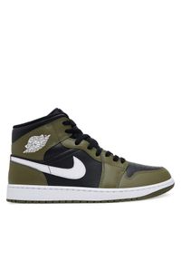 Nike Sneakersy Jordan 1 Mid DQ8426 103 Zielony. Kolor: zielony. Materiał: skóra