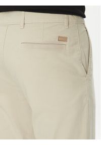 BOSS Chinosy 50534378 Beżowy Regular Fit. Kolor: beżowy. Materiał: bawełna #3