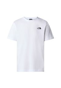 Koszulka The North Face Redbox 0A87NPFN41 - biała. Kolor: biały. Materiał: bawełna. Długość rękawa: krótki rękaw. Długość: krótkie. Wzór: ze splotem