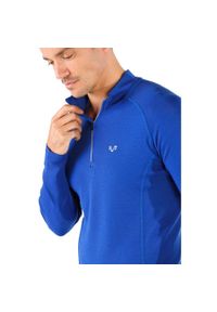 WOOLONA - Bluza turystyczna męska Woolona Astro 100% Merino. Kolor: niebieski