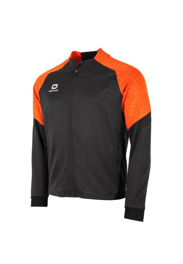 STANNO - Bluza dresowa zapinana na zamek błyskawiczny Stanno Bolt. Kolor: wielokolorowy, czarny, pomarańczowy. Materiał: dresówka. Sport: fitness