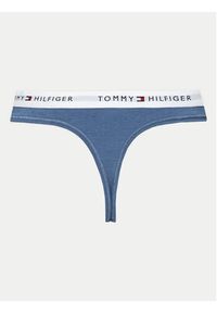 TOMMY HILFIGER - Tommy Hilfiger Stringi UW0UW03835 Niebieski. Kolor: niebieski. Materiał: bawełna