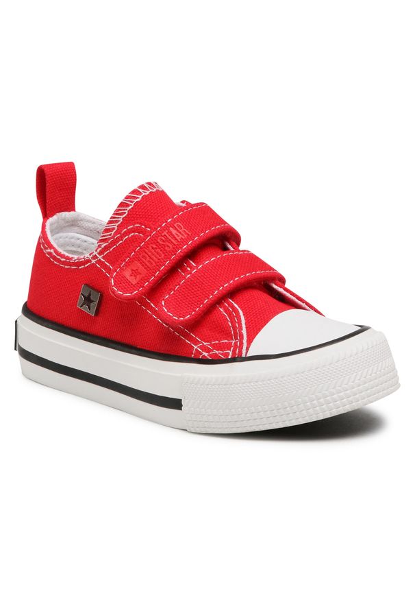 BIG STAR SHOES - Trampki Big Star Shoes HH374098 Red. Kolor: czerwony. Materiał: materiał