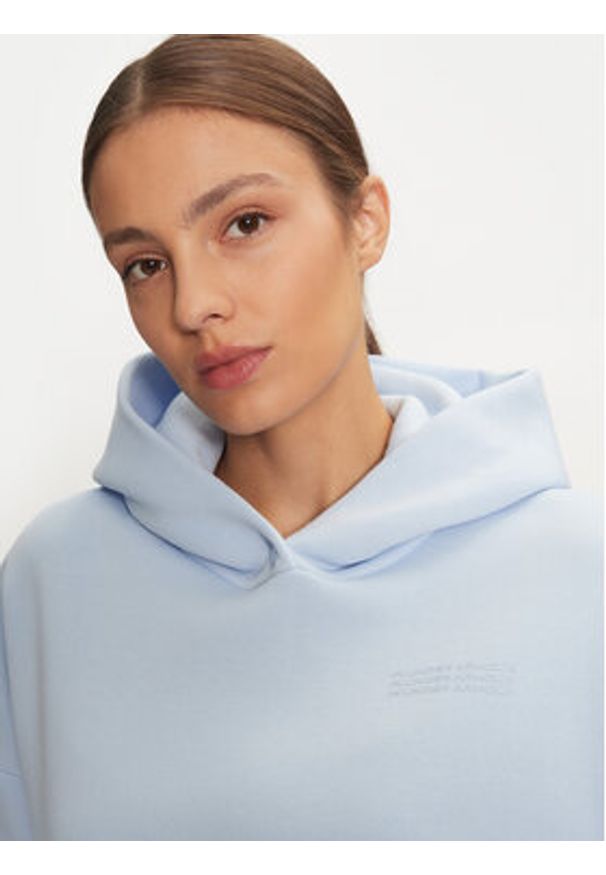 Under Armour Bluza UA Icon Fleece Ultra 1386501 Niebieski Oversize. Kolor: niebieski. Materiał: bawełna