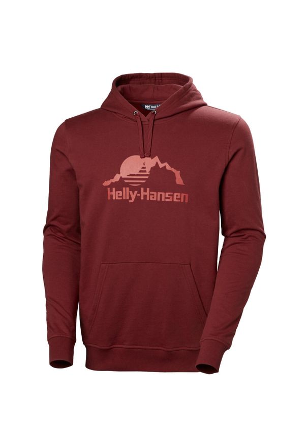 Bluza z kapturem Helly Hansen Nord Graphic. Typ kołnierza: kaptur. Kolor: czerwony