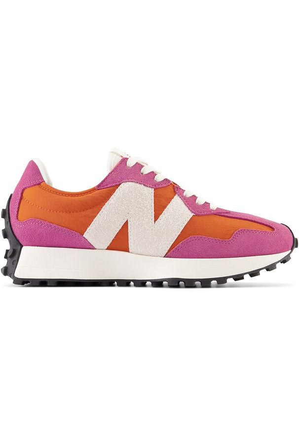 Buty damskie New Balance WS327UP – różowe. Okazja: na co dzień. Kolor: różowy. Materiał: guma, skóra, zamsz, dresówka, materiał. Szerokość cholewki: normalna. Sezon: wiosna