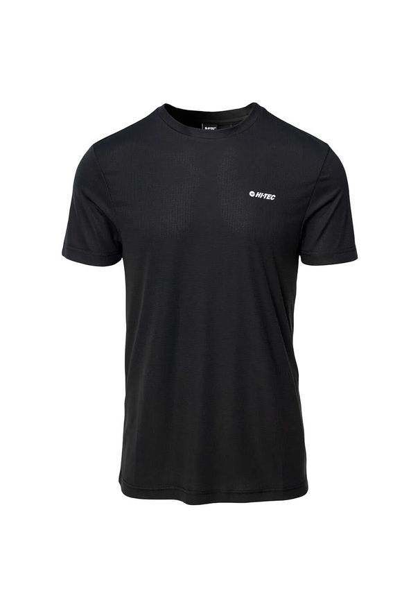 Hi-tec - Męska Koszulka Hilbi. Kolor: czarny. Sport: turystyka piesza