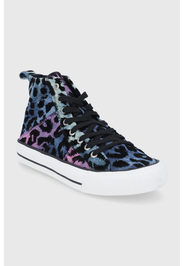 Desigual - Trampki. Zapięcie: sznurówki. Kolor: niebieski. Materiał: guma