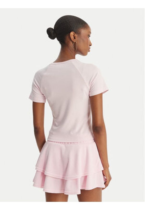 Juicy Couture T-Shirt Baby JCWCT126317 Różowy Slim Fit. Kolor: różowy