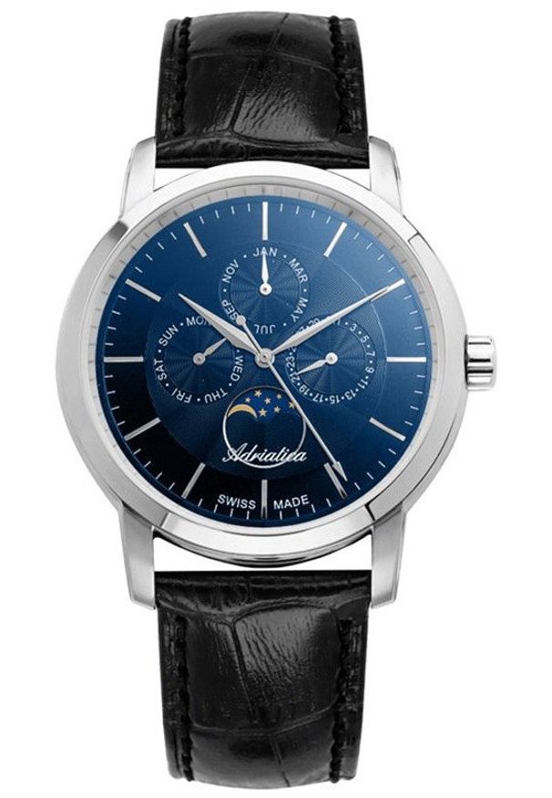 Zegarek męski Adriatica A8134.5215QF czarny. Kolor: czarny
