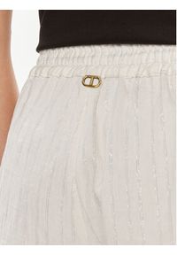TwinSet - TWINSET Szorty materiałowe 241TT2223 Biały Loose Fit. Kolor: biały. Materiał: bawełna #2