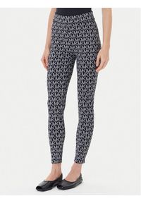 MICHAEL Michael Kors Legginsy MT530WN63M Czarny Slim Fit. Kolor: czarny. Materiał: syntetyk