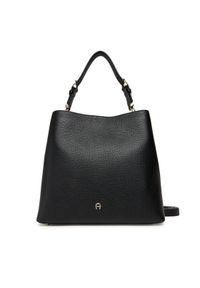 Aigner Torebka Delia M 136189 Czarny. Kolor: czarny. Materiał: skórzane