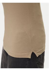 Calvin Klein Jeans Polo J30J315603 Beżowy Slim Fit. Typ kołnierza: polo. Kolor: beżowy. Materiał: bawełna #5