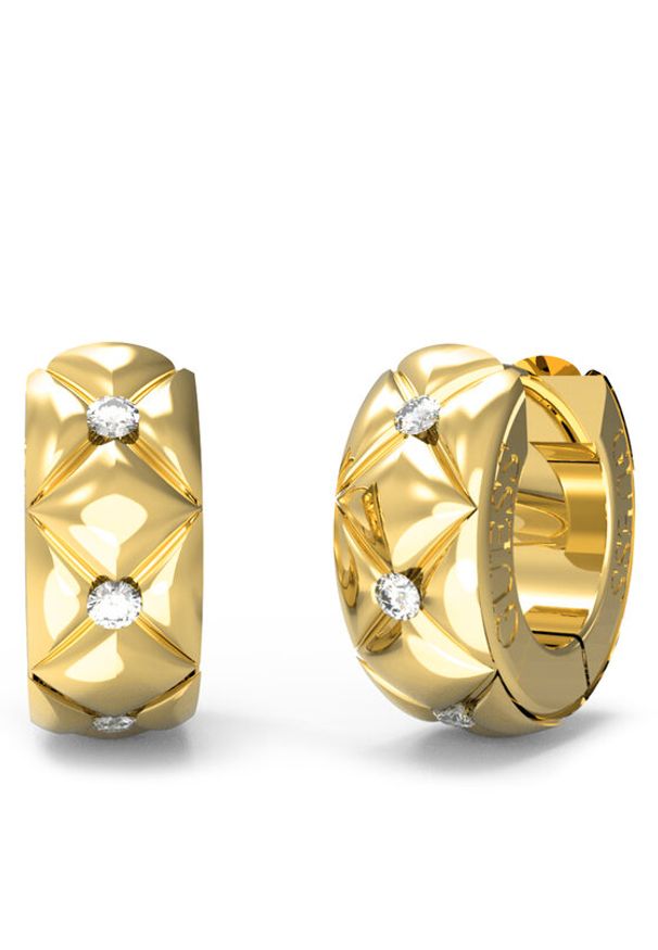 Guess Kolczyki JUBE04 590JW Złoty. Materiał: metalowe, złote. Kolor: złoty