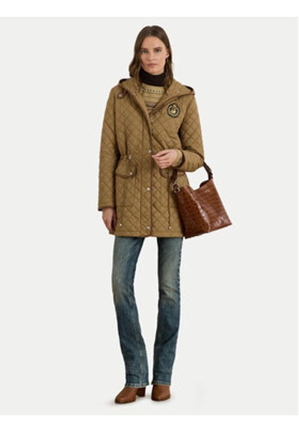 Lauren Ralph Lauren - LAUREN RALPH LAUREN Kurtka przejściowa 297979534002 Brązowy Straight Fit. Kolor: brązowy. Materiał: syntetyk