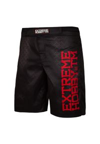 EXTREME HOBBY - Spodenki do Grapplingu MMA BJJ K1 męskie Extreme Hobby BLACK ARMOUR. Kolor: czarny. Materiał: poliester