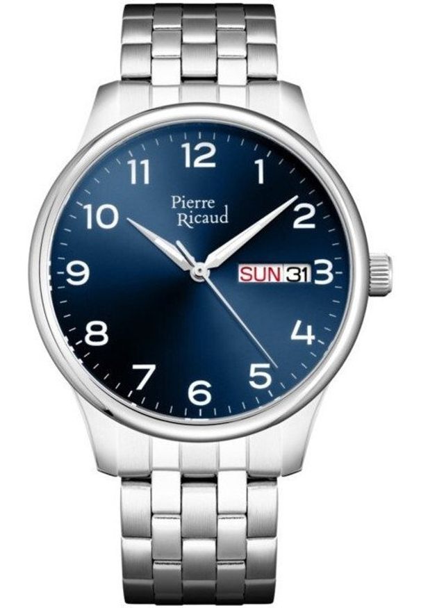 Zegarek męski Pierre Ricaud P91106.5125Q srebrny. Kolor: srebrny
