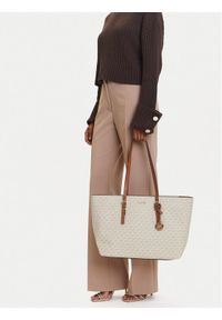 MICHAEL Michael Kors Torebka Quinn 30T5GQNT9B Beżowy. Kolor: beżowy. Materiał: skórzane #1