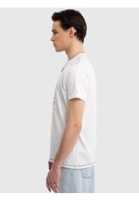 Big-Star - Koszulka męska bawełniana z nadrukiem biała Fabio 100. Okazja: na co dzień. Kolor: biały. Materiał: bawełna. Wzór: nadruk. Styl: sportowy, casual, klasyczny