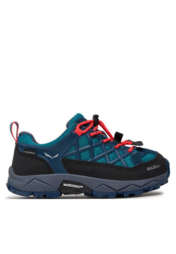 Salewa Trekkingi Jr Wildfire Wp 64009-8641 Niebieski. Kolor: niebieski. Materiał: materiał