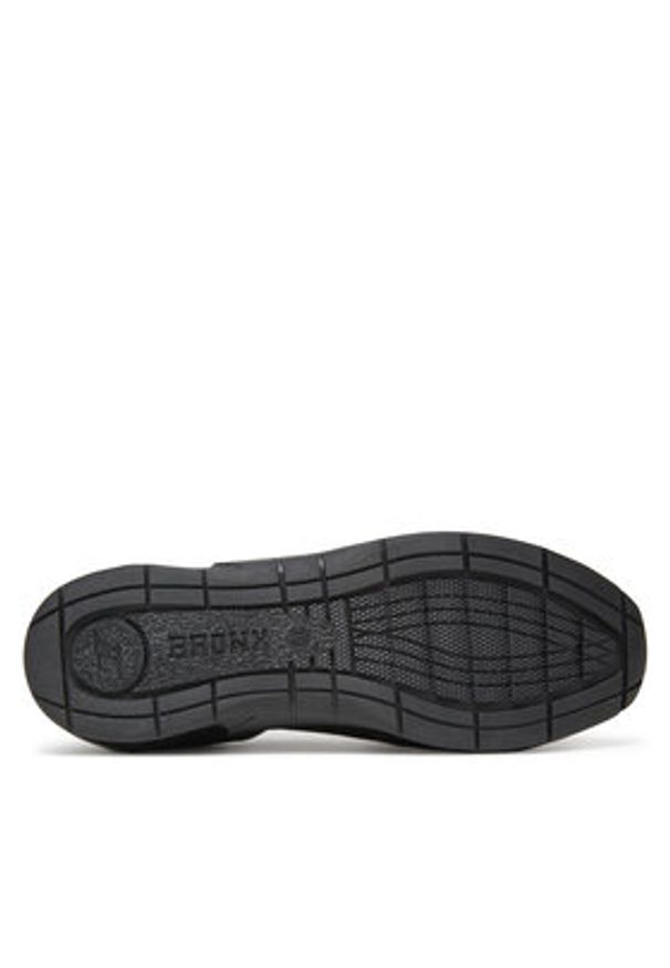 Bronx Sneakersy 66662-PA 01 Czarny. Kolor: czarny. Materiał: zamsz, skóra