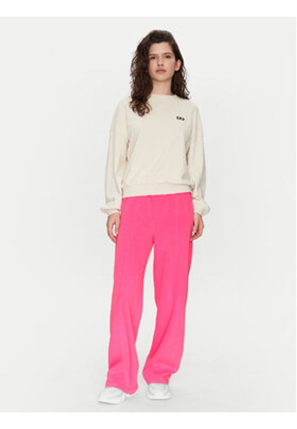 GAP - Gap Spodnie dresowe 729444-12 Różowy Wide Leg. Kolor: różowy. Materiał: bawełna